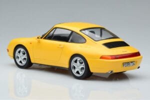 Porsche 911 993 Carrera Sárga Norev 1:18 187596 Fém – 5. kép a 6-ből