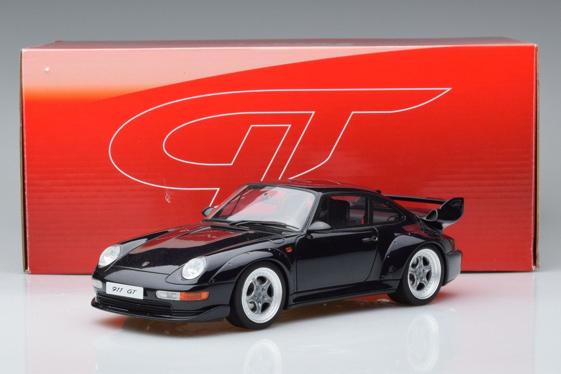 Porsche 911 993 GT Kék GT Spirit 1:18 GT750 Gyanta – 6. kép a 6-ből