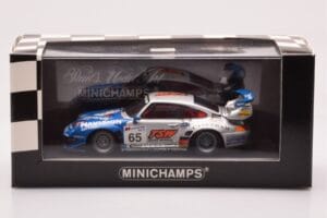 Porsche 911 993 GT2 #65 Roock Racing 24 Hours of Le Mans 1998 Minichamps 1:43 430986765 Fém – 4. kép a 4-ből