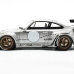 Porsche 911 993 RWB Ezüst Phantom Asia Edition GT Spirit 1:18 CLDC017 Gyanta - image 3 of 6