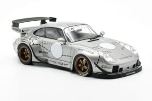 Porsche 911 993 RWB Ezüst Phantom Asia Edition GT Spirit 1:18 CLDC017 Gyanta – 4. kép a 6-ből