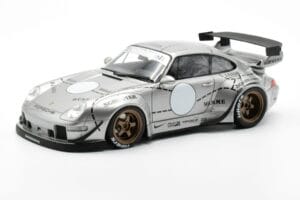 Porsche 911 993 RWB Ezüst Phantom Asia Edition GT Spirit 1:18 CLDC017 Gyanta