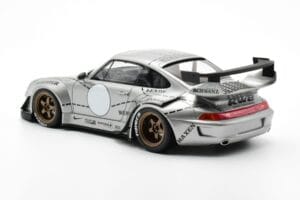 Porsche 911 993 RWB Ezüst Phantom Asia Edition GT Spirit 1:18 CLDC017 Gyanta – 5. kép a 6-ből