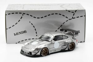 Porsche 911 993 RWB Ezüst Phantom Asia Edition GT Spirit 1:18 CLDC017 Gyanta – 6. kép a 6-ből
