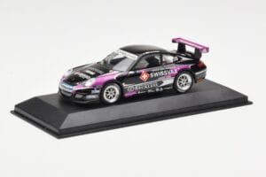 Porsche 911 997 GT3 Cup Swissvax #30 K. Sasaki Carrera Cup Asia Macau 2007 Minichamps 1:43 400076430 Fém – 2. kép a 4-ből