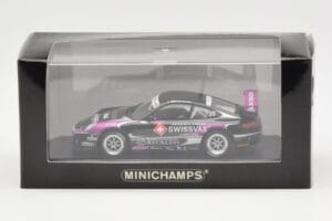 Porsche 911 997 GT3 Cup Swissvax #30 K. Sasaki Carrera Cup Asia Macau 2007 Minichamps 1:43 400076430 Fém – 4. kép a 4-ből