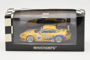 Porsche 911 997 GT3 RS T2M #91 Yamagishi / Fournoux / Konopka 24 Hours of Le Mans 2006 Minichamps 1:43 400066991 Fém – 4. kép a 4-ből