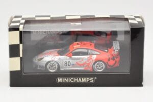 Porsche 911 997 GT3 RSR Flying Lizard #80 S. Neiman / P. Long / J. Van Overbeek 24 Hours of Le Mans 2006 Minichamps 1:43 4000 – 4. kép a 4-ből