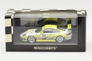 Porsche 911 997 GT3 RSR Krohn Racing #90 J. Bergmeister / T. Jonsson / T. Krohn 24 Hours of Le Mans 2006 Minichamps 1:43 4000 – 4. kép a 4-ből
