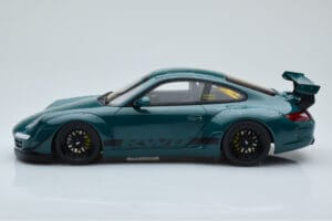 Porsche 911 997 RWB Syunkashuto Zöld GT Spirit 1:18 GT896 Gyanta – 3. kép a 6-ből