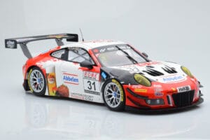 Porsche 911 GT3 R Frikadelli Racing Team #31 M. Arnold / I. Fernandez Winners VLN Round 3 2018 Minichamps 1:18 153186991 Fém – 4. kép a 6-ből