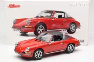 Porsche 911 Targa S Piros Schuco 1:18 450036200 Fém – 9. kép a 9-ből