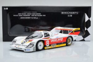 Porsche 956K Lindsay Saker #8 B. Wollek / C. Serra / S. Johansson 1000km Kyalami 1983 Minichamps 1:18 155836698 Fém – 6. kép a 6-ből