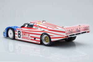Porsche 956L Spirit of America #8 G. Follmer / J. Morton / K. Miller 24 Hours of Le Mans 1986 Minichamps 1:18 180866508 Fém – 7. kép a 8-ből
