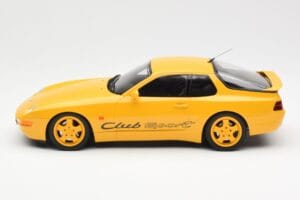 Porsche 968 Clubsport Sárga GT Spirit 1:18 GT129 Gyanta – 3. kép a 6-ből