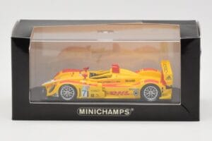 Porsche RS Spyder DHL #7 R. Dumas / T. Bernhard Winner Long Beach GP ALMS 2007 Minichamps 1:43 400076607 Fém – 4. kép a 4-ből