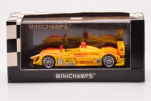 Porsche RS Spyder LMP2 #7 R. Dumas / T. Bernhard / E. Collard Sebring 12 Hours Winners 2008 Minichamps 1:43 400086807 Fém – 4. kép a 4-ből
