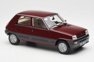 Renault 5 GTL Bordeaux Piros Otto 1:18 OT1059 Gyanta – 4. kép a 6-ből