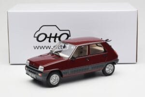 Renault 5 GTL Bordeaux Piros Otto 1:18 OT1059 Gyanta – 6. kép a 6-ből