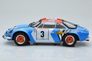 Alpine A110 #3 B. Darniche / A. Mahe Tour de Corse 1973 IXO 1:18 18RMC062B Fém – 3. kép a 6-ből