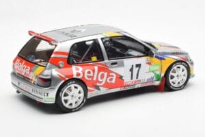 Renault Clio Maxi Kit Car Belga #17 Rally Ypres 1995 Otto 1:18 OT1058 Gyanta – 2. kép a 6-ből