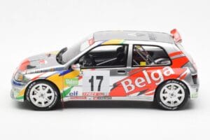 Renault Clio Maxi Kit Car Belga #17 Rally Ypres 1995 Otto 1:18 OT1058 Gyanta – 3. kép a 6-ből