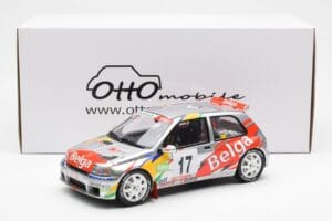 Renault Clio Maxi Kit Car Belga #17 Rally Ypres 1995 Otto 1:18 OT1058 Gyanta – 6. kép a 6-ből