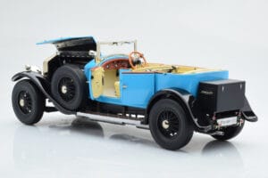 Rolls-Royce Phantom I Kabrió Kék Kyosho 1:18 08931LB Fém – 6. kép a 9-ből