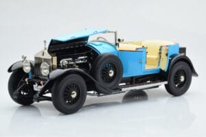 Rolls-Royce Phantom I Kabrió Kék Kyosho 1:18 08931LB Fém – 8. kép a 9-ből