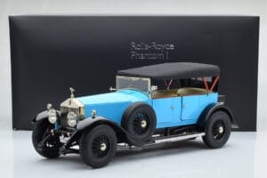 Rolls-Royce Phantom I Kabrió Kék Kyosho 1:18 08931LB Fém – 9. kép a 9-ből