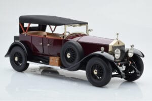 Rolls-Royce Phantom I Kabrió Bordó Piros Kyosho 1:18 08931R Fém – 5. kép a 10-ből