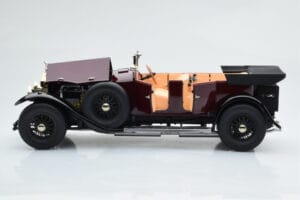 Rolls-Royce Phantom I Kabrió Bordó Piros Kyosho 1:18 08931R Fém – 8. kép a 10-ből