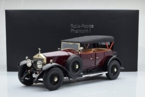 Rolls-Royce Phantom I Kabrió Bordó Piros Kyosho 1:18 08931R Fém – 10. kép a 10-ből