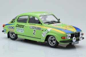 Saab 96 V4 #2 S. Blomqvist / H. Sylvan Rally Sweden 1976 IXO 1:18 18RMC085B Fém – 4. kép a 6-ből
