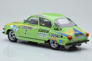 Saab 96 V4 #2 S. Blomqvist / H. Sylvan Rally Sweden 1976 IXO 1:18 18RMC085B Fém – 5. kép a 6-ből