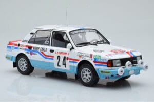 Skoda 130 L Night Version #24 J. Augland Rally Monte Carlo 1987 IXO 1:18 18RMC156 Fém – 4. kép a 6-ből