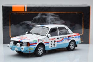 Skoda 130 L Night Version #24 J. Augland Rally Monte Carlo 1987 IXO 1:18 18RMC156 Fém – 6. kép a 6-ből