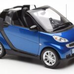 Smart Fortwo 451 Cabrio Kék & Fekete Minichamps 1:18 - image 6 of 8