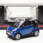 Smart Fortwo 451 Cabrio Kék & Fekete Minichamps 1:18 - image 8 of 8