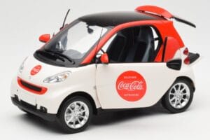 Smart Fortwo 451 Coca-Cola Minichamps 1:18 150036301 Fém – 2. kép a 8-ből