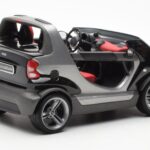 Smart Fortwo Crossblade Kabrió Ezüst Fekete Kyosho 1:18 - image 2 of 6