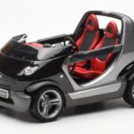 Smart Fortwo Crossblade Kabrió Ezüst Fekete Kyosho 1:18