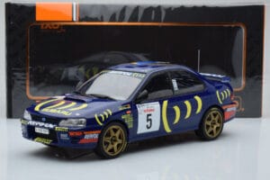 Subaru Impreza 555 #5 C. Sainz / L. Moya Tour de Corse 1995 IXO 1:18 18RMC063A Fém – 6. kép a 6-ből