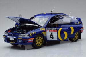 Subaru Impreza #4 C. McRae / D. Ringer Winner RAC Rally 1994 Kyosho 1:18 08962A Fém – 2. kép a 9-ből