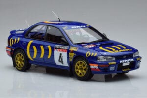 Subaru Impreza #4 C. McRae / D. Ringer Winner RAC Rally 1994 Kyosho 1:18 08962A Fém – 5. kép a 9-ből