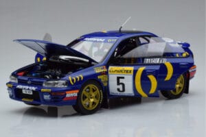 Subaru Impreza #5 C. Sainz / L. Moya 2nd Place Rally Monte Carlo 1995 Kyosho 1:18 08962B Fém – 2. kép a 9-ből