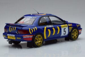 Subaru Impreza #5 C. Sainz / L. Moya 2nd Place Rally Monte Carlo 1995 Kyosho 1:18 08962B Fém – 3. kép a 9-ből