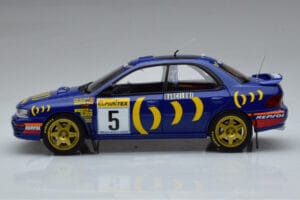 Subaru Impreza #5 C. Sainz / L. Moya 2nd Place Rally Monte Carlo 1995 Kyosho 1:18 08962B Fém – 4. kép a 9-ből