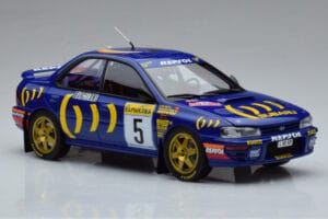 Subaru Impreza #5 C. Sainz / L. Moya 2nd Place Rally Monte Carlo 1995 Kyosho 1:18 08962B Fém – 5. kép a 9-ből