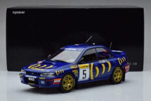 Subaru Impreza #5 C. Sainz / L. Moya 2nd Place Rally Monte Carlo 1995 Kyosho 1:18 08962B Fém – 9. kép a 9-ből